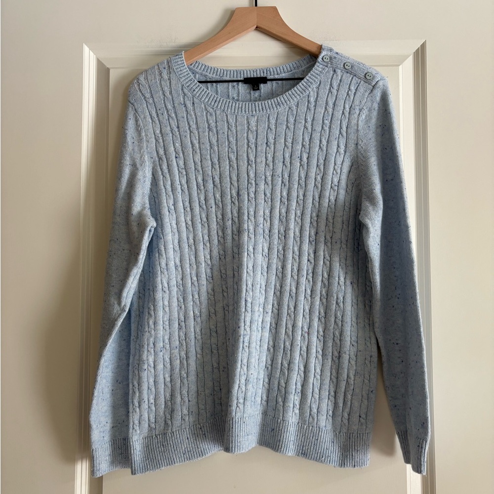 Talbots Womenโs Pale Blue Sweater